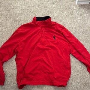 Polo Ralph Lauren Red Windbreaker Pullover Jacket